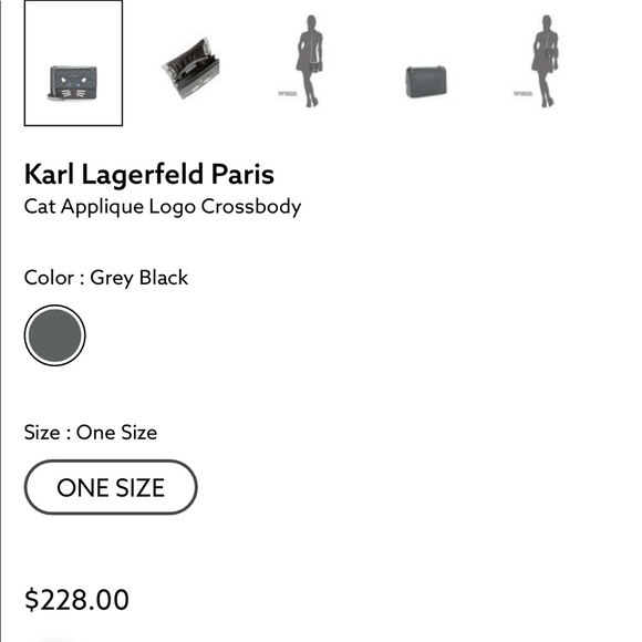 Authentic Karl lagerfeld crossbody NWT - Picture 2 of 2
